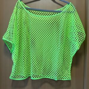 💙 Neon Green Mesh Top